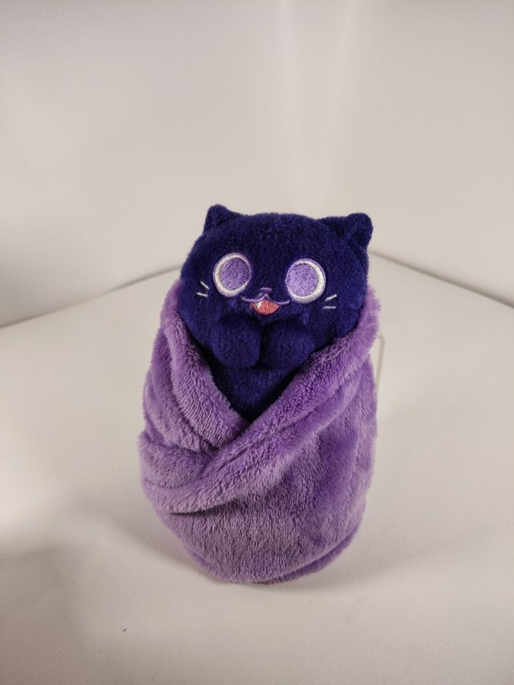 Uncute Purritos SESAME Purple Blanket Wrap Cat Cute Plush Stuffed Animal 7"